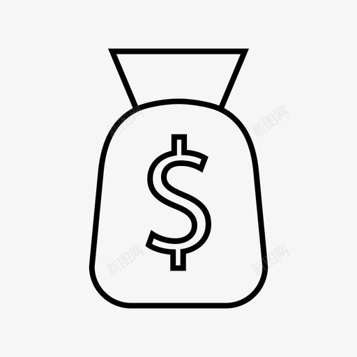 钱袋赚得赚图标svg_新图网 https://ixintu.com 公司简介 材料 赚得 钱袋