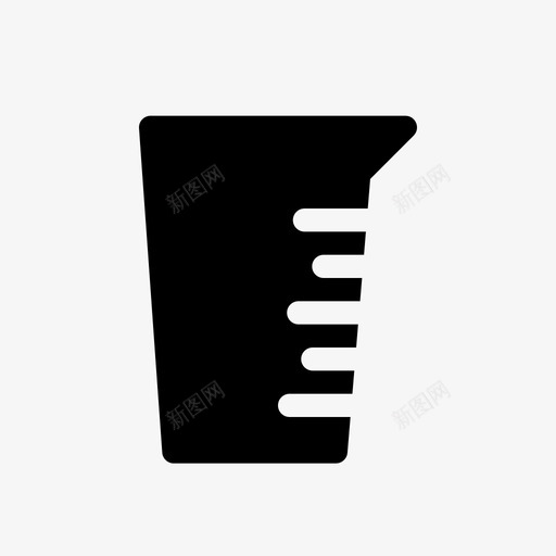 量杯厨房用具塑料杯图标svg_新图网 https://ixintu.com 厨房平面图标 厨房用具 塑料杯 量杯