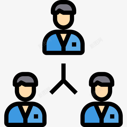 层次结构业务管理33线性颜色图标svg_新图网 https://ixintu.com 业务管理 层次 线性 结构 颜色