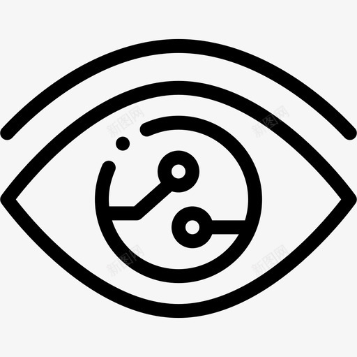 眼睛智能家居14线性图标svg_新图网 https://ixintu.com 智能家居14 眼睛 线性