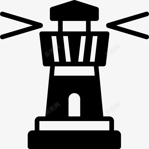 灯塔建筑海岸线图标svg_新图网 https://ixintu.com 建筑 方向 海岸线 灯塔