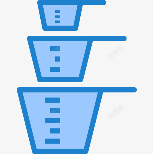 量杯咖啡51蓝色图标svg_新图网 https://ixintu.com 咖啡 蓝色 量杯