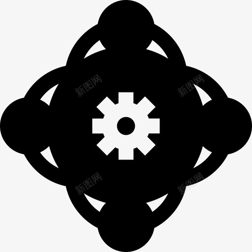 协调团队合作51已填充图标svg_新图网 https://ixintu.com 协调 合作 团队 填充