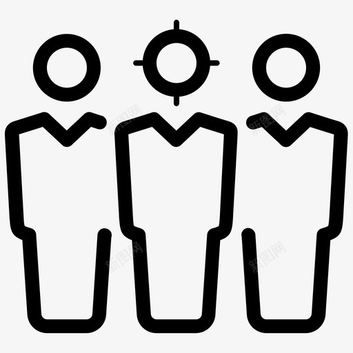 市场目标受众客户图标svg_新图网 https://ixintu.com 企业管理3大提纲 受众 客户 市场目标 群体