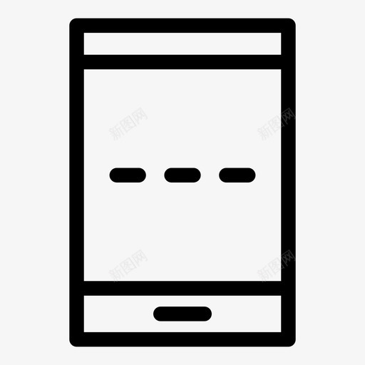智能手机手机电子图标svg_新图网 https://ixintu.com iphone 手机 智能手机 电器 电子 触摸屏