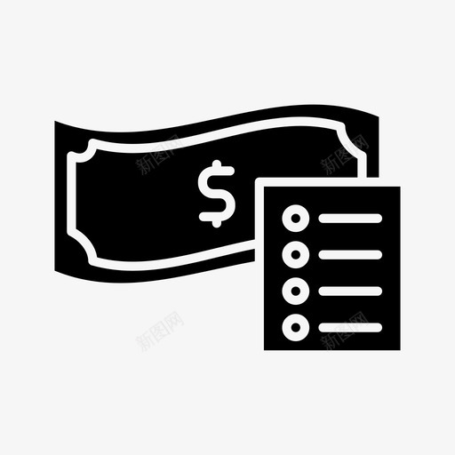 资金清单账单业务图标svg_新图网 https://ixintu.com 业务 收据 财务 账单 资金清单