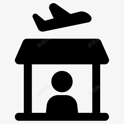 旅行社飞机图标svg_新图网 https://ixintu.com 旅行社 飞机