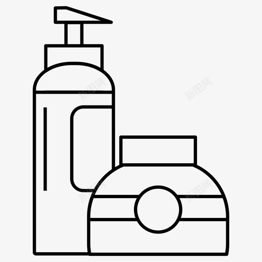 化妆品家具和家居用品保健和医疗图标svg_新图网 https://ixintu.com 乳液 保健 健康 化妆品 医疗 家具 家居用品