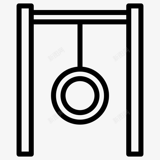 秋千公园操场图标svg_新图网 https://ixintu.com 公园 操场 秋千 轮胎秋千