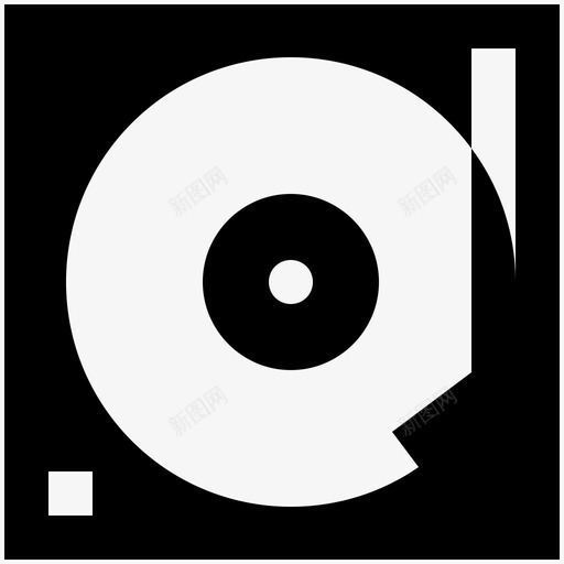 乙烯基播放器dj留声机图标svg_新图网 https://ixintu.com dj 乙烯基播放器 复古 平板设备 留声机 转盘 音乐设备