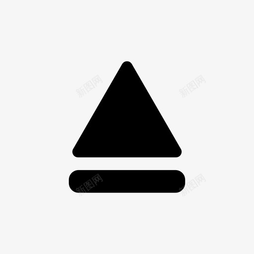 弹出媒体打开图标svg_新图网 https://ixintu.com 停止 媒体 媒体播放器控制大纲 弹出 打开 拒绝