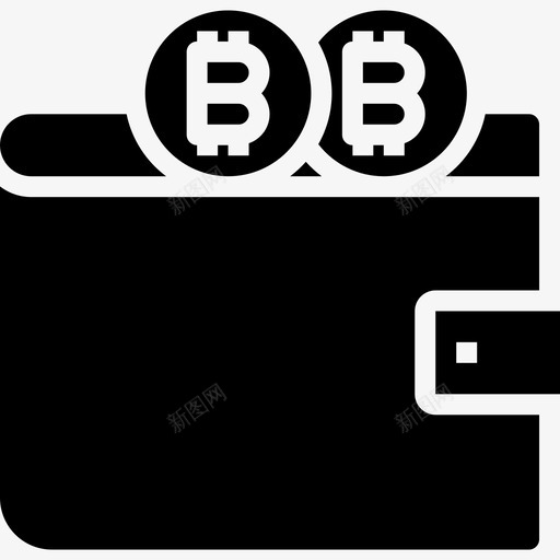 钱包加密货币和比特币2填充图标svg_新图网 https://ixintu.com 加密货币和比特币2 填充 钱包
