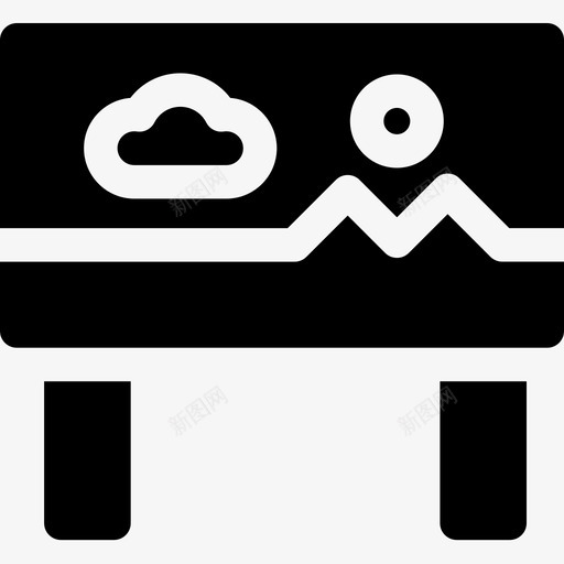 广告牌营销66已填充图标svg_新图网 https://ixintu.com 已填充 广告牌 营销66