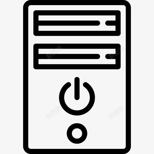 Pc塔设备34线性图标svg_新图网 https://ixintu.com Pc塔 线性 设备34