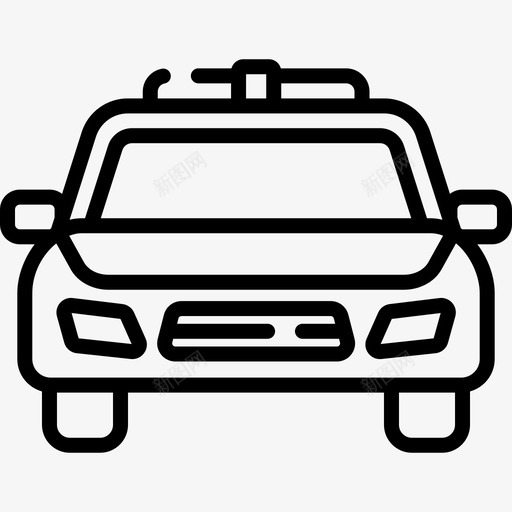警车犯罪调查18直线型图标svg_新图网 https://ixintu.com 犯罪 直线 线型 警车 调查