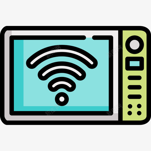 微波炉domotics7线性颜色图标svg_新图网 https://ixintu.com domotics 微波炉 线性 颜色