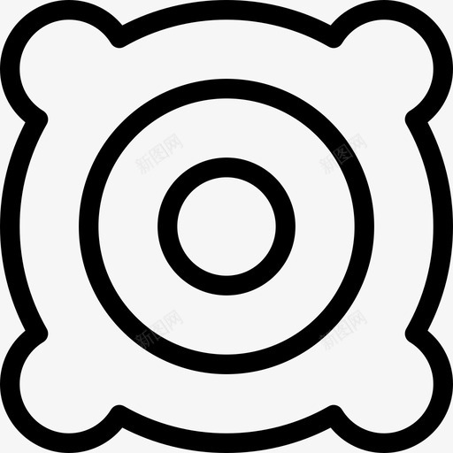 扬声器pc组件6线性图标svg_新图网 https://ixintu.com pc组件6 扬声器 线性