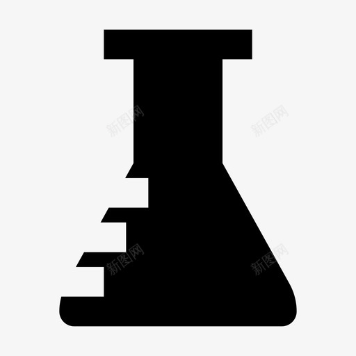 锥形瓶烧杯烧瓶图标svg_新图网 https://ixintu.com 健康科学固体 样品 测试 烧杯 烧瓶 试管 锥形瓶