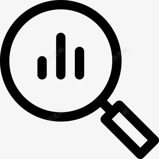 搜索分析数据图标svg_新图网 https://ixintu.com 分析 扫描 搜索 数字生态系统 数据 查找 统计