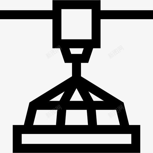 3d打印机打印8线性图标svg_新图网 https://ixintu.com 3d打印机 打印8 线性