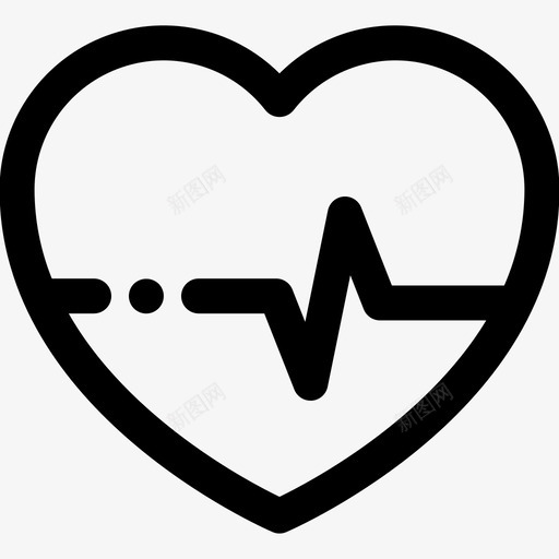 心率健康医院图标svg_新图网 https://ixintu.com 保健 健康 医疗 医院 心率 脉搏