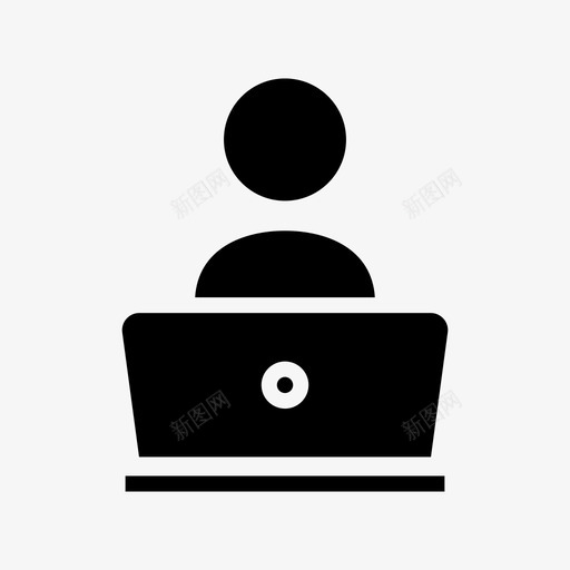 员工官员工人图标svg_新图网 https://ixintu.com 员工 官员 工人 笔记本电脑
