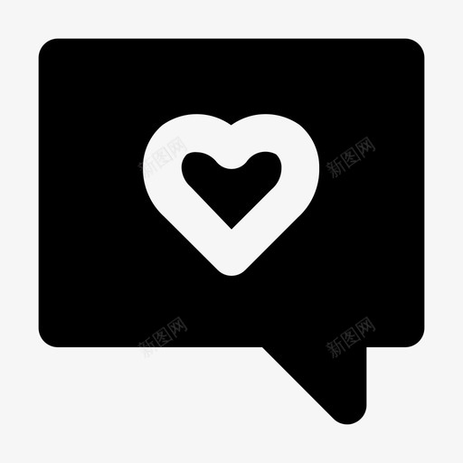 爱聊心情人图标svg_新图网 https://ixintu.com 实线 情人 浪漫 爱情 爱聊