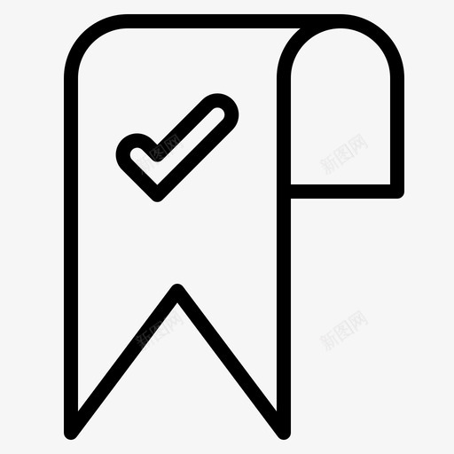 书签挂起标签图标svg_新图网 https://ixintu.com 书签 价格 挂起 标签