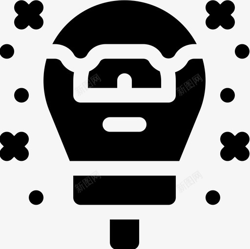 停车收费表圣诞城12已填充图标svg_新图网 https://ixintu.com 停车收费表 圣诞城12 已填充