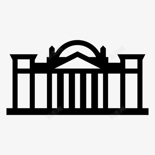 德国国会大厦柏林地标建筑著名的德国图标svg_新图网 https://ixintu.com 世界旅游 德国国会大厦 柏林地标建筑 著名的德国