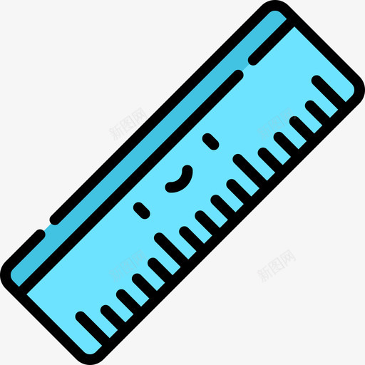 尺子教育142线颜色图标svg_新图网 https://ixintu.com 尺子 教育142 线颜色