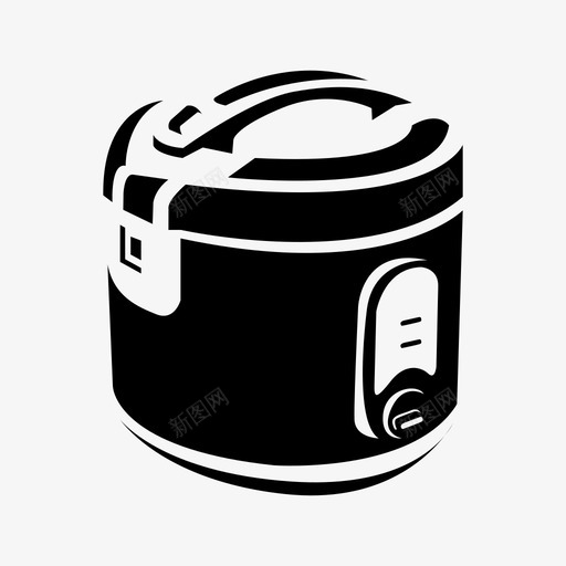 电饭煲电子家用图标svg_新图网 https://ixintu.com 家用 电子 电饭煲