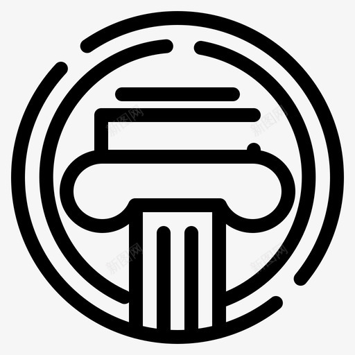 专栏建筑装饰图标svg_新图网 https://ixintu.com web界面feb收藏 专栏 希腊语 建筑 装饰