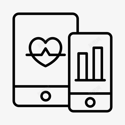 健身应用程序耐力锻炼图标svg_新图网 https://ixintu.com 健康 健身应用程序 耐力 锻炼