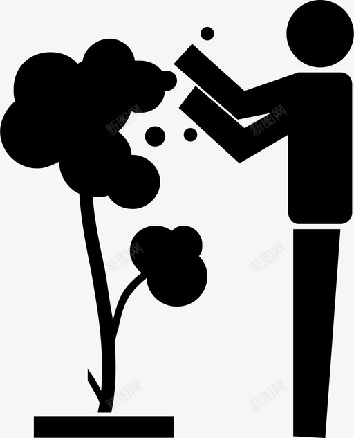 拯救植物植物护理修剪图标svg_新图网 https://ixintu.com 修剪 护理 拯救 树木 植物