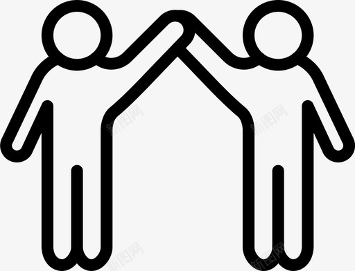 友谊家庭家图标svg_新图网 https://ixintu.com 亮的 偶像 友谊 家庭 漂亮 轮廓