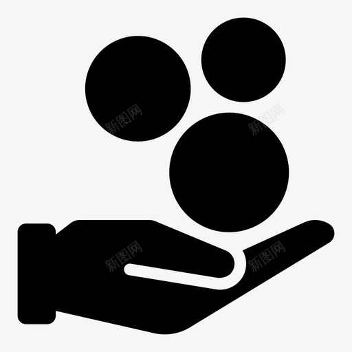 捐赠投资支付图标svg_新图网 https://ixintu.com 投资 捐赠 支付 退款 金融业务和银行业务