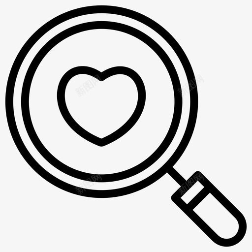 寻找爱浪漫图标svg_新图网 https://ixintu.com 寻找 情人节 浪漫 爱