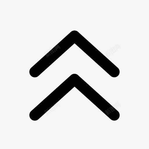 双箭头上svg_新图网 https://ixintu.com 双箭头上