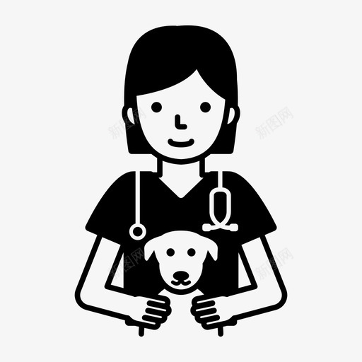 动物医生动物医院兽医图标svg_新图网 https://ixintu.com 专业 兽医 兽医诊所 动物医生 动物医院 宠物诊所