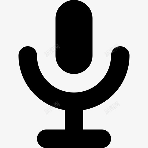 麦克风收音机录音机图标svg_新图网 https://ixintu.com 基本 录音机 收音机 组件 麦克风