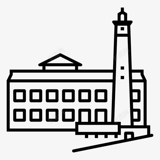 恶魔岛美国著名的加利福尼亚图标svg_新图网 https://ixintu.com 恶魔岛 美国 美国地标 联邦 著名的加利福尼亚