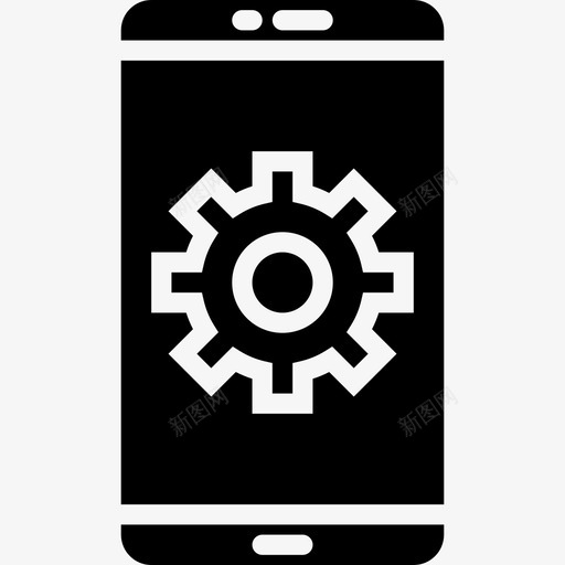 设置移动应用程序12填充图标svg_新图网 https://ixintu.com 填充 移动应用程序12 设置