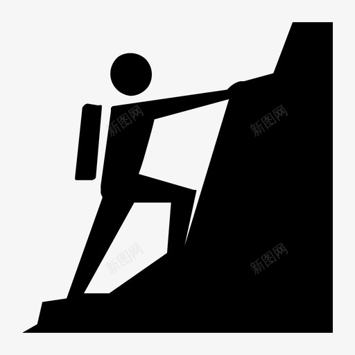 爬山svg_新图网 https://ixintu.com 爬山