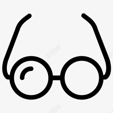 阅读眼镜眼镜时尚概念图标图标