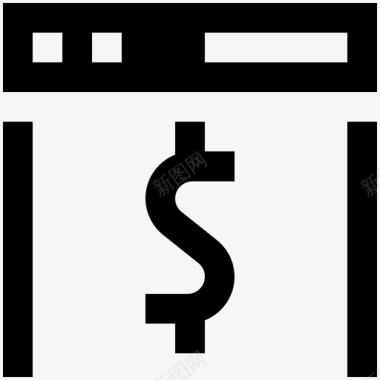 网店收入支付网页图标图标