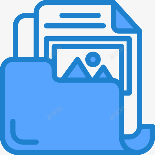 图像文件9蓝色图标svg_新图网 https://ixintu.com 图像 文件 蓝色