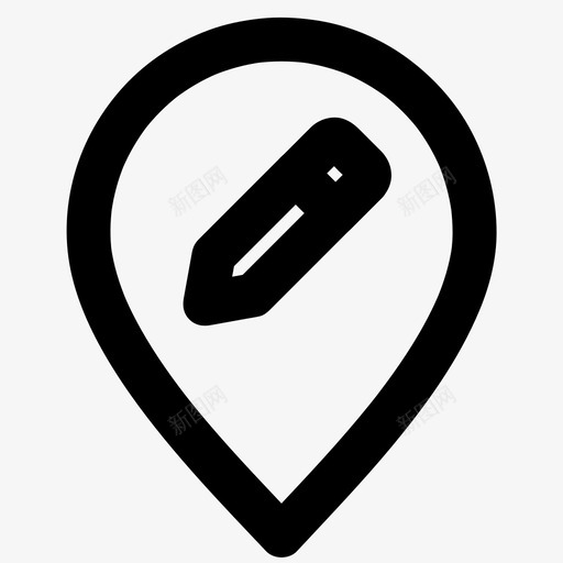 编辑位置创建标记图标svg_新图网 https://ixintu.com 创建 固定 基本图标所有尺寸 标记 点 编辑位置