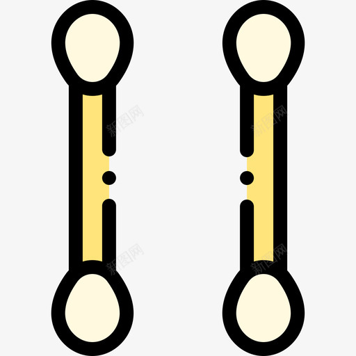 棉质化妆2线性颜色图标svg_新图网 https://ixintu.com 化妆 棉质 线性 颜色