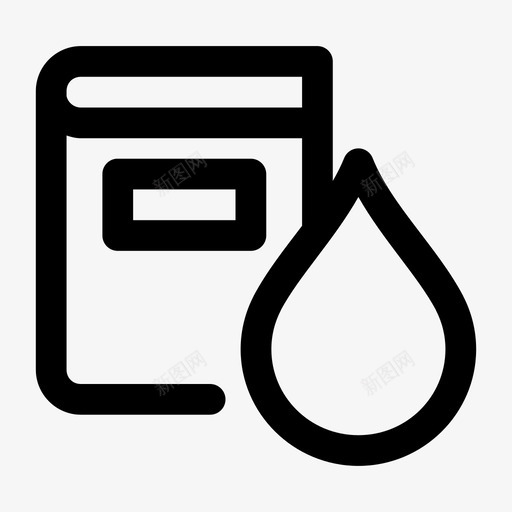 血样记录血压测量图标svg_新图网 https://ixintu.com 医学1格粗体 测量 监护仪 血压 血样记录